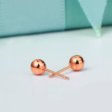 Load image into Gallery viewer, Earrings 18K Tri-Gold Ball Stud Earrings