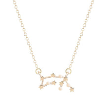 Load image into Gallery viewer, Necklaces Zodiac Star Sign Pendant Long Chain Necklace