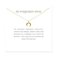 Load image into Gallery viewer, Necklaces Imagination Shine Crescent Pendant Wish Necklace