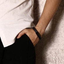 Load image into Gallery viewer, Bracelets Emergency Medical Alert Genuine Leather Bracelet