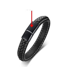 Load image into Gallery viewer, Bracelets Emergency Medical Alert Genuine Leather Bracelet