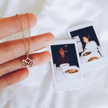 Load image into Gallery viewer, Necklaces Silver Gold Inspiring Lotus Wish Necklace