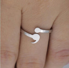 Load image into Gallery viewer, Rings Charming Semi-Colon Depression Awareness Ring
