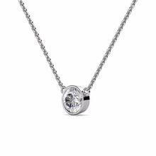 Load image into Gallery viewer, Necklaces 10K White And Yellow Gold 3CT Moissanite Diamond Necklace