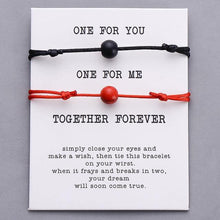 Load image into Gallery viewer, Bracelets Couple Lucky Together Forever Wish Bracelet Set