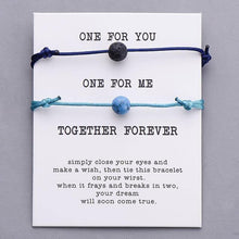 Load image into Gallery viewer, Bracelets Couple Lucky Together Forever Wish Bracelet Set