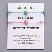 Load image into Gallery viewer, Bracelets Couple Lucky Together Forever Wish Bracelet Set