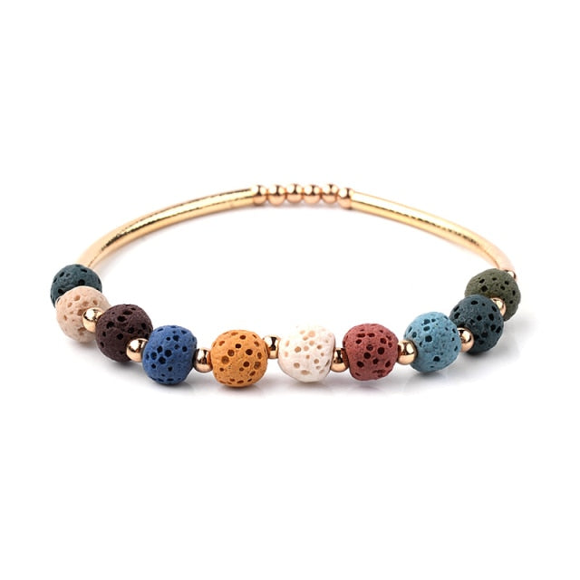 Lava Stone Essential Oil Bracelet [11 Variants]