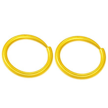 Load image into Gallery viewer, Earrings 24K Classic Gold Hoop Earrings