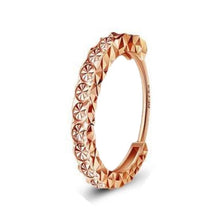 Load image into Gallery viewer, Earrings 18K Tri-Gold Hoop Earrings
