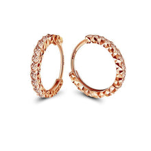Load image into Gallery viewer, Earrings 18K Tri-Gold Hoop Earrings