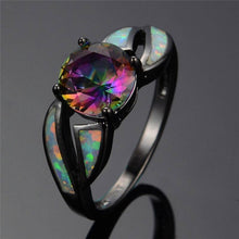 Load image into Gallery viewer, Rings Brilliant Boulder Midnight Opal Ring
