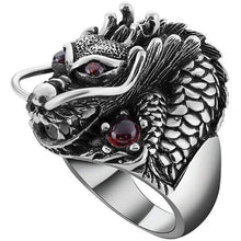 Load image into Gallery viewer, Rings Hydra Splash Dragon Silver Ring
