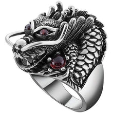Load image into Gallery viewer, Rings Hydra Splash Dragon Silver Ring