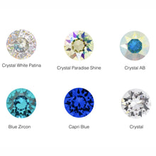 Load image into Gallery viewer, Necklaces Leather Swarovski Crystal Choker