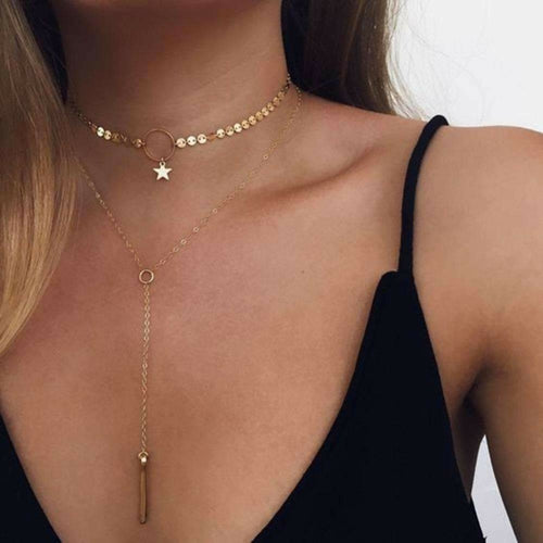 Necklaces Star Choker Lariat Necklace