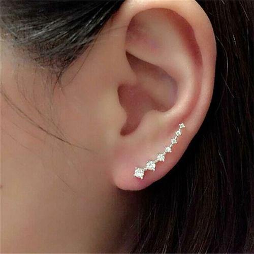 Earrings Crystal Ear Crawlers
