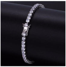 Load image into Gallery viewer, Bracelets 4MM Silver CZ Tennis Bracelet

