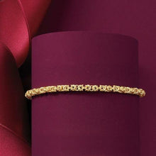 Load image into Gallery viewer, Anklets Sleek &amp; Classic French Design 14K Gold Plating Byzantine Anklet
