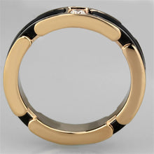 Load image into Gallery viewer, Rings Rose Gold Stainless Steel Ceramic Center Crystal Ring
