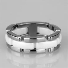 Load image into Gallery viewer, Rings White Ceramic Stainless Steel Ring

