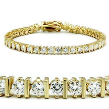 Load image into Gallery viewer, Bracelets Gold Brass Bracelet with AAA Grade CZ
