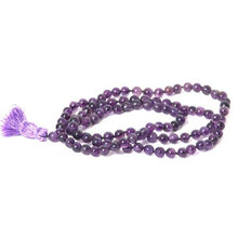 Load image into Gallery viewer, Bracelets Natural Amethyst Mala Beads with Tassel
