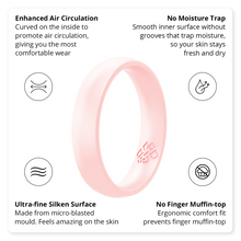 Load image into Gallery viewer, Rings Pearly Pink Silicone Ring For Women
