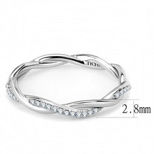 Load image into Gallery viewer, Rings Stainless Steel CZ Twist Ring

