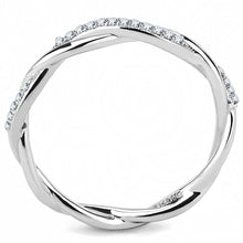 Load image into Gallery viewer, Rings Stainless Steel CZ Twist Ring
