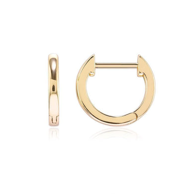 Earrings 18K Gold Plated Smooth Baby Huggie Earrings