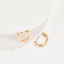 Load image into Gallery viewer, Earrings 18K Gold Plated Smooth Baby Huggie Earrings
