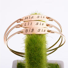 Load image into Gallery viewer, Bracelets 3 Piece Sister Bangle Bracelet Set
