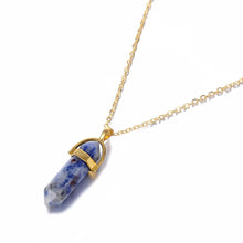 Load image into Gallery viewer, Necklaces Natural Crystal Pendant Gold Necklace [8 Variants]

