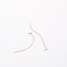 Load image into Gallery viewer, Earrings Minimal Bar Threader Earrings
