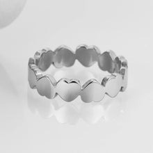 Load image into Gallery viewer, Rings Sleek Silver Plating Multi-Hearts Ring
