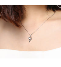 Load image into Gallery viewer, Necklaces 18K White Gold Diamond Pendant Necklace
