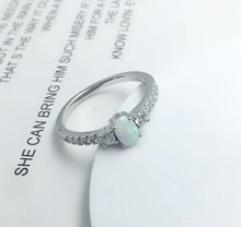 Load image into Gallery viewer, Rings Opal White Opal Sterling Silver Ring
