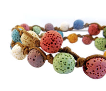 Load image into Gallery viewer, Bracelets Lava Stone Essential Oil Bracelet/Necklace Choker
