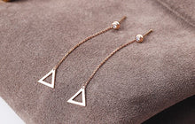 Load image into Gallery viewer, Earrings 18K Pure Rose Gold Earrings
