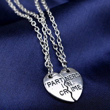Load image into Gallery viewer, Necklaces Partners In Crime Half Heart Necklace
