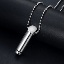 Load image into Gallery viewer, Necklaces Stainless Steel Cylindrical Essential Oil Aromatherapy Necklace
