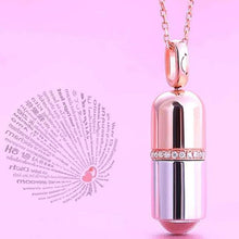 Load image into Gallery viewer, Necklaces Capsule Pill Shaped Stainless Steel Aromatherapy Necklace
