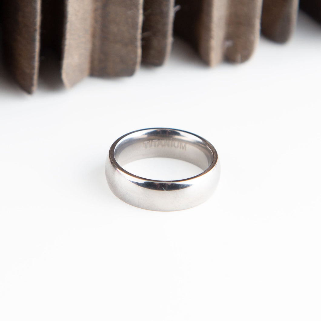 Rings Shiny Lightweight Titanium Ring