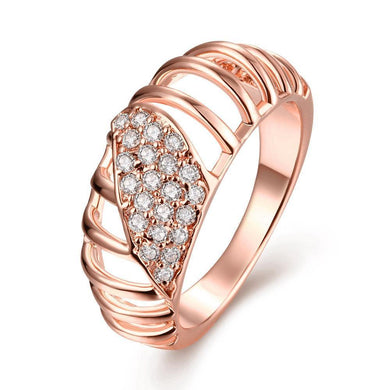 Rings 18K Rose Gold Plated Queen Eleanor Swarovski Ring