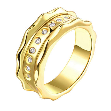 Rings 18K Gold Plated Anastasie Ring with Swarovski Crystals