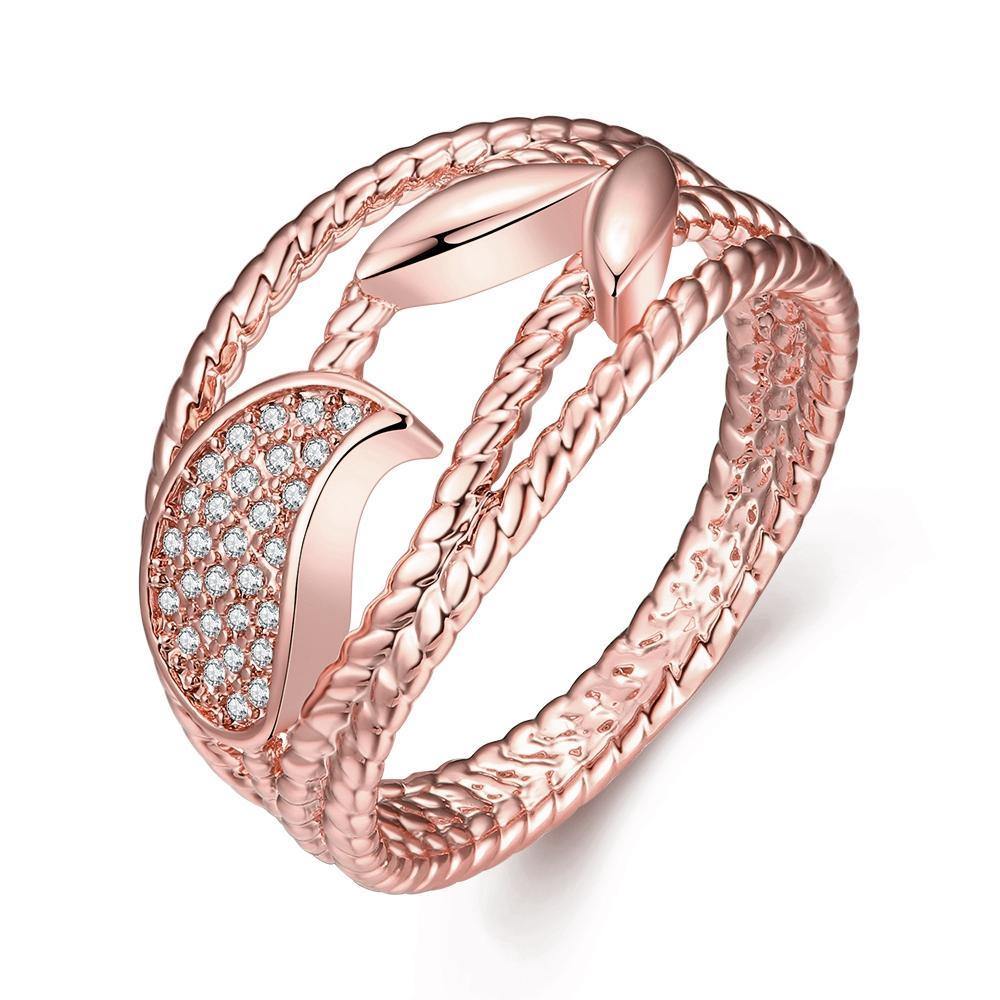 Rings 18K Rose Gold Plated Brenda Ring with Swarovski Crystals