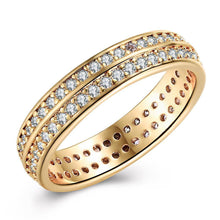 Load image into Gallery viewer, Rings 18K Gold Plated Ninetta Pave Ring made with Swarovski Crystals
