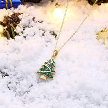 Load image into Gallery viewer, Necklaces 18K Gold Plated Christmas Tree Necklace
