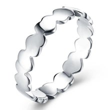 Load image into Gallery viewer, Rings Sleek Silver Plating Multi-Hearts Ring
